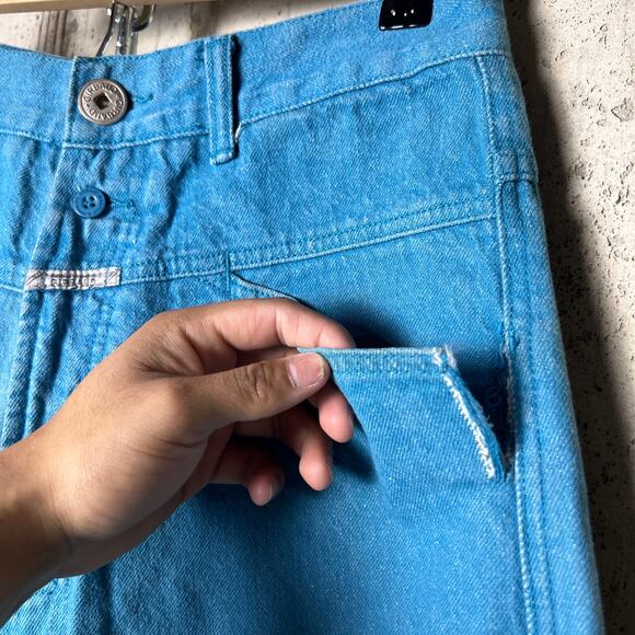 Marithe Francois Girbaud Brand X 34" Blue Straight Fit Cotton Denim Jeans - Picture 5 of 9